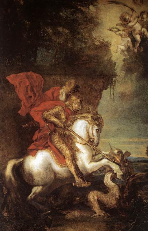 DYCK, Sir Anthony Van St George and the Dragon dfg oil painting image
